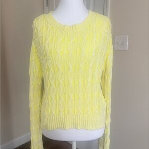 DKNY Lemon Cable Knit Sweater